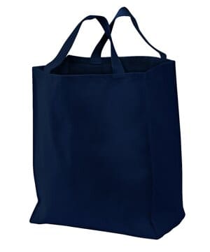 NAVY B100 port authority ideal twill grocery tote