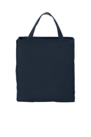 NAVY B100 port authority ideal twill grocery tote