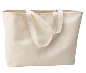 NATURAL B300 port authority-ideal twill jumbo tote