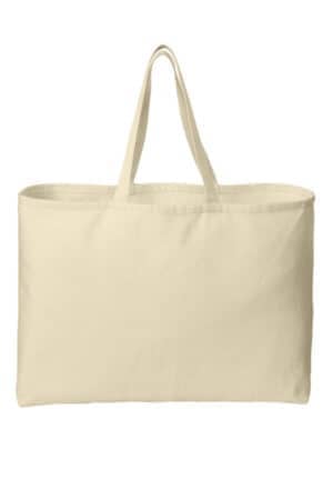 NATURAL B300 port authority-ideal twill jumbo tote