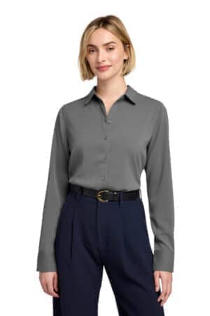 Custom embroidered long sleeve dress shirts ladies Custom embroidered long sleeve dress shirts ladies