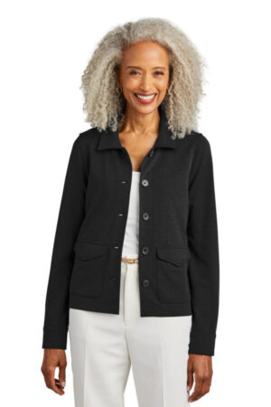 BB18205 brooks brothers women's mid-layer stretch button jacket