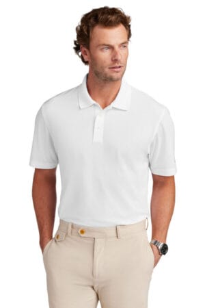 WHITE BB18220 brooks brothers mesh pique performance polo