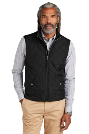 DEEP BLACK BB18602 brooks brothers quilted vest