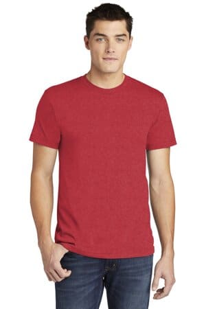 HEATHER RED BB401W american apparel poly-cotton t-shirt