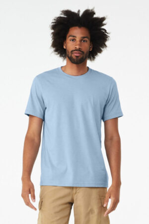 HEATHER BABY BLUE BC3001CVC bella canvas unisex heather cvc short sleeve tee