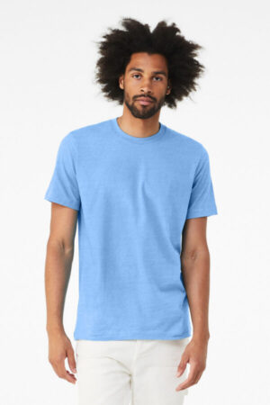 HEATHER CAROLINA BLUE BC3001CVC bella canvas unisex heather cvc short sleeve tee