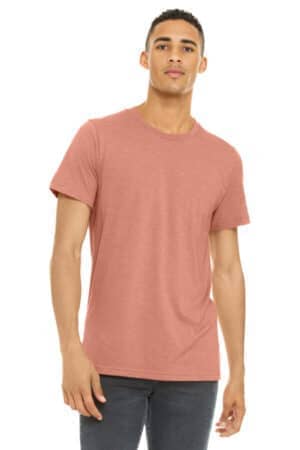 HEATHER SUNSET BC3001CVC bella canvas unisex heather cvc short sleeve tee
