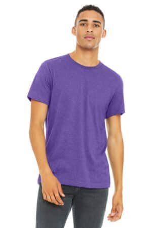 HEATHER TEAM PURPLE BC3001CVC bella canvas unisex heather cvc short sleeve tee