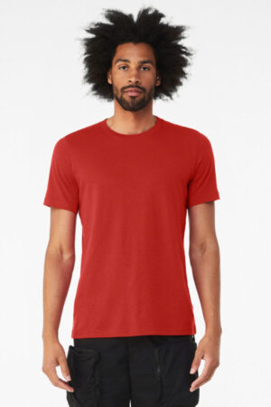 SOLID RED BLEND BC3001CVC bella canvas unisex heather cvc short sleeve tee