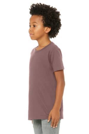 MAUVE BC3001Y bella canvas youth jersey short sleeve tee