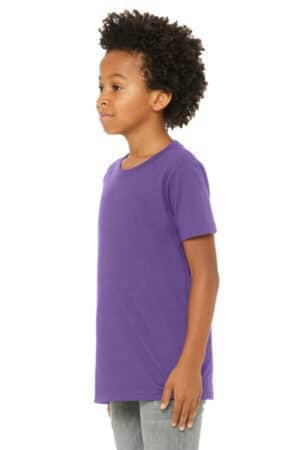 ROYAL PURPLE BC3001Y bella canvas youth jersey short sleeve tee