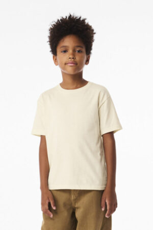NATURAL BC3010Y bella canvas youth 6-ounce heavyweight tee