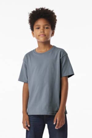 VINTAGE DENIM BC3010Y bella canvas youth 6-ounce heavyweight tee