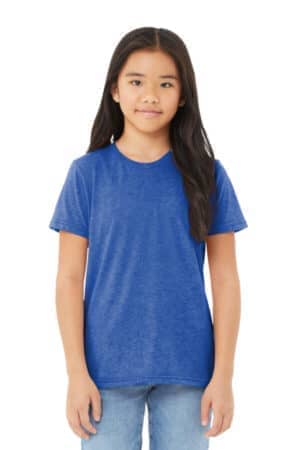 TRUE ROYAL TRIBLEND BC3413Y bella canvas youth triblend short sleeve tee