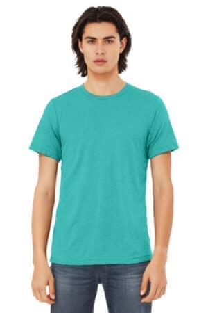 SEA GREEN TRIBLEND BC3413 bella canvas unisex triblend short sleeve tee