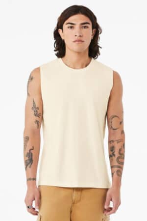 NATURAL Bella canvas BC3483 bella canvas unisex jersey muscle tank
