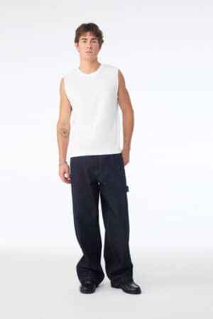 WHITE Bella canvas BC3483 bella canvas unisex jersey muscle tank