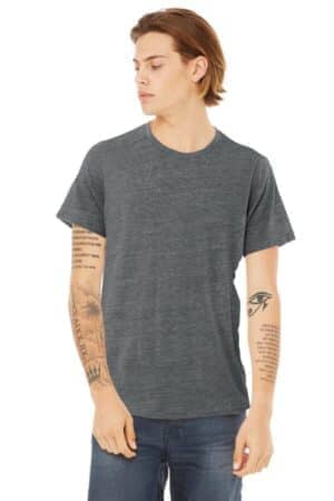 ASPHALT SLUB BC3650 bella canvas unisex poly-cotton short sleeve tee