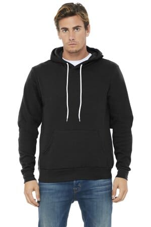 BLACK BC3719 bella canvas unisex sponge fleece pullover hoodie