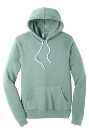 DUSTY BLUE BC3719 bella canvas unisex sponge fleece pullover hoodie