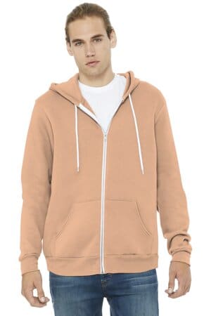 BC3739 bella canvas unisex sponge fleece full-zip hoodie