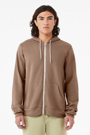 BC3739 bella canvas unisex sponge fleece full-zip hoodie