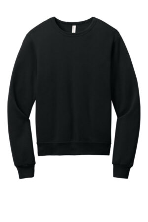 BLACK BC3911 bella canvas unisex sponge fleece classic crewneck sweatshirt