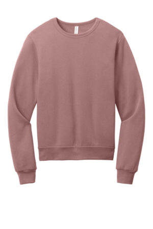 MAUVE BC3911 bella canvas unisex sponge fleece classic crewneck sweatshirt