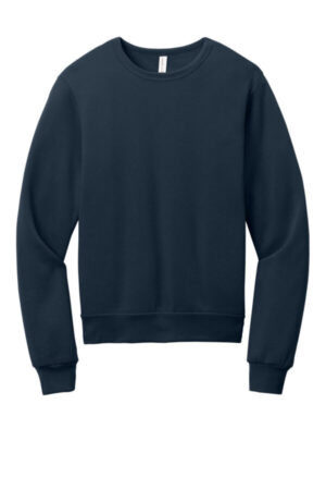 NAVY BC3911 bella canvas unisex sponge fleece classic crewneck sweatshirt