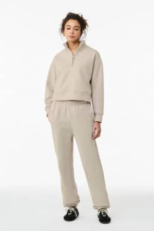 DUST DUST BC4540 bella canvas women's 10-ounce 1/2-zip pullover