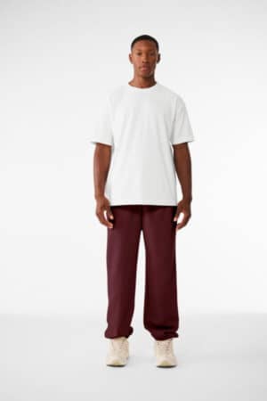 MAROON BC4737 bella canvas unisex 10-ounce heavyweight sweatpant