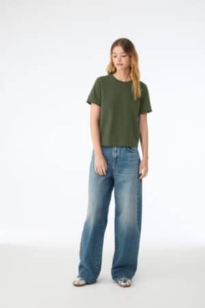 MILITARY GREEN BC6110 bella canvas women's 6-ounce heavyweight tee
