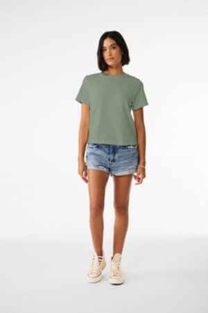 SAGE BC6110 bella canvas women's 6-ounce heavyweight tee