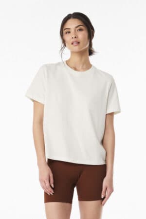 VINTAGE WHITE BC6110 bella canvas women's 6-ounce heavyweight tee