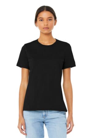 BLACK BC6400 bella canvas women's relaxed jersey short sleeve tee