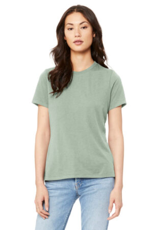 DUSTY BLUE BC6400 bella canvas women's relaxed jersey short sleeve tee