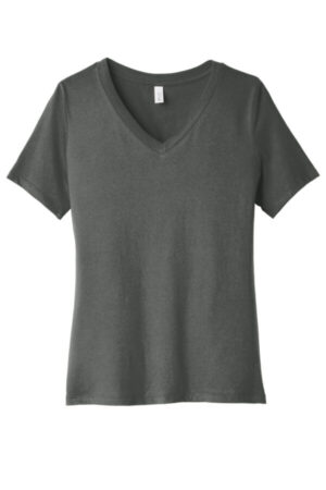 ASPHALT BC6405 bella canvas women's relaxed jersey short sleeve v-neck tee