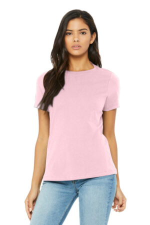 PINK TRIBLEND Bella canvas BC6413 bella canvas women's relaxed triblend tee