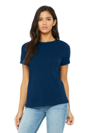 SOLID NAVY TRIBLEND Bella canvas BC6413 bella canvas women's relaxed triblend tee