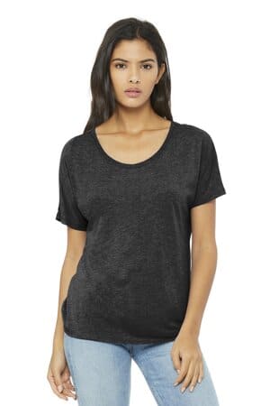 CHARCOAL-BLACK TRIBLEND Bella canvas BC8816 bella canvas women's slouchy tee