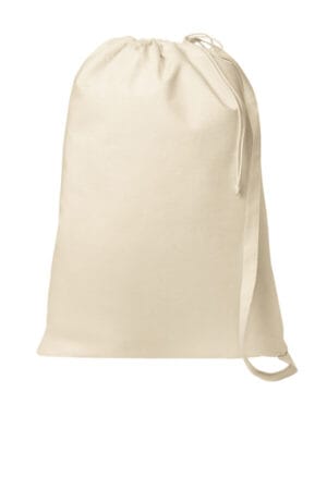 NATURAL BG0850 port authority core cotton laundry bag