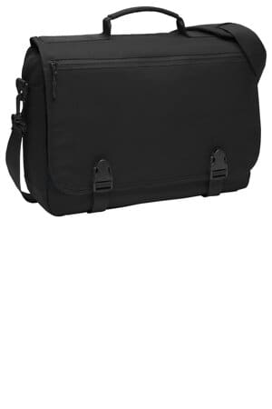 BLACK BG304 port authority messenger briefcase