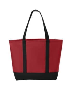 CHILI RED/ BLACK CHILI RED/ BLACK BG406 port authority day tote