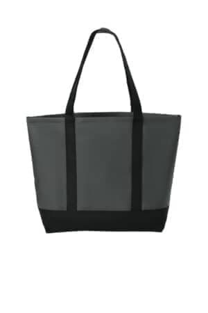 DARK CHARCOAL/ BLACK DARK CHARCOAL/ BLACK BG406 port authority day tote