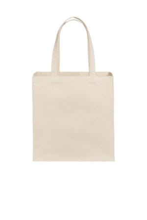 NATURAL BG426 port authority cotton canvas over-the-shoulder tote