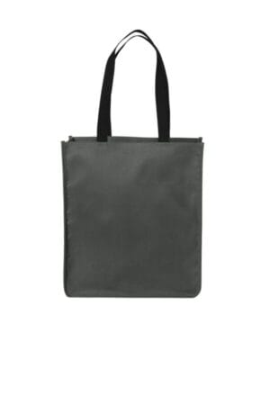 DARK CHARCOAL BG431 port authority upright essential tote