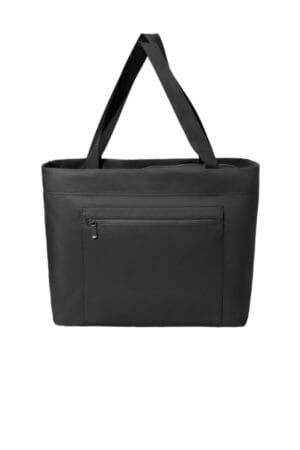 DEEP BLACK BG435 port authority matte carryall tote