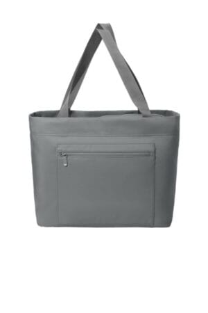 STORM GREY BG435 port authority matte carryall tote