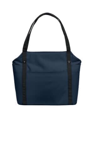 RIVER BLUE NAVY BG472 port authority matte oxford tote